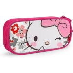 Hello kitty trousse a crayons avec fermeture eclair pour etudiants rose