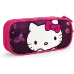 Hello kitty trousse a crayons avec fermeture eclair pour etudiants rose