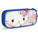 Hello kitty trousse a crayons avec fermeture eclair pour etudiants rose / bleu
