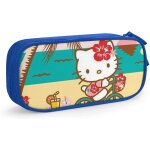 Hello kitty trousse a crayons avec fermeture eclair pour etudiants rose / bleu