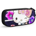 Hello kitty trousse a crayons mignon fermeture eclair stylo sac de rangement etudiants crayon bote support ...