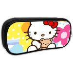 Hello kitty trousse de grande capacit avec fermeture eclair durable et pour ranger des fournitures scolaires ...