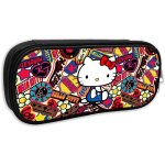 Hello kitty trousse de grande capacit� avec fermeture eclair durable et pour ranger des fournitures scolaires ...