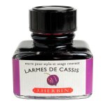 Herbin encre traditionnelle a stylo en flacon  d  30ml larmes de cassis