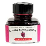 Herbin encre traditionnelle a stylo en flacon  d  30ml rouge bourgogne