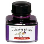 Herbin encre traditionnelle a stylo en flacon  d  30ml violette pens�e