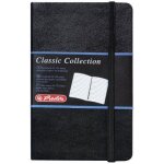 Herlitz 10789444 bloc - notes a6 classic collection 192 pages lign�es papier 80g / m noir / aspect cuir ...