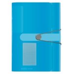 Herlitz 11277944 classeur a soufflets en polypropylne a 12 compartiments bleu transparent