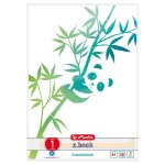 Herlitz greenline bloc - notes a4 50 feuilles vert, blanc