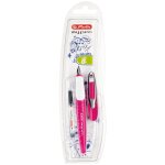 Herlitz my. pen stylo - plume syst�me de remplissage cartouche rose, blanc