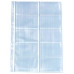 Herlitz pochettes perfores pour 10 cartes de visite pqt 10
