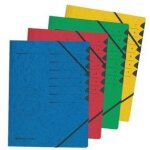 Herlitz trieur easyorga, a4, carton, 12 compartiments, vert