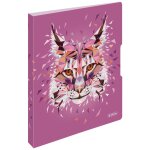 Herlitz wild animals lynx classeur a anneaux a4 rose Herlitz wild animals lynx classeur a anneaux a4 rose
