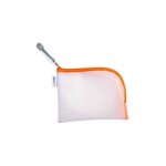 Herma pochette a fermeture - eclair  mesh bags , a6, orange