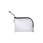 Herma pochette a fermeture - eclair  mesh bags , a7, noir