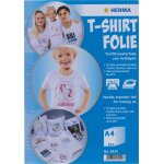 Herma tranp. tshirt a4 p. textile clair et blanc, 20 feuilles 4525