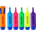 Highlighter surligneurs, 6pcs surligneur fluo pailleté - coloris assortis Highlighter surligneurs, 6pcs surligneur fluo pailleté - coloris assortis