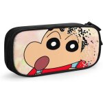 Hirola nohara shinnosuke trousse a crayons portable de grande capacit� avec double fermeture eclair en ...