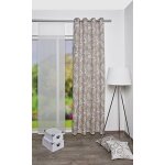 Home fashion 51742 - 560pierre h: 245x b: 135cm dekostoff rideau a oeillets imprim�