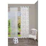 Home fashion 51843 - 560pierre h: 245x b: 135cm dekostoff rideau a oeillets imprim�