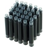Hongdian cartouches d'encre pour stylo plume de couleur noir, paquet de 30 cartouches de recharge d'encre, ...