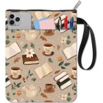 Housse de protection en tissu pour livre de caf� avec fermeture eclair et pochette suppl�mentaire en ...