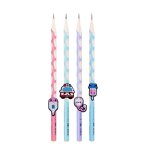 Housse de stylo en pvc, 20 pi�ces, capuchon de crayon anti - roulement, capuchon de d�coration en paille ...