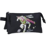 Hthed - disney trousse scolaire, trousse infafntile, fabrique en polyester, triple compartiment pour ...