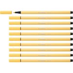 Hthed - pen 68 - feutre dessin - lot x 10 feutres de coloriage pointe moyenne - jaune clair Hthed - pen 68 - feutre dessin - lot x 10 feutres de coloriage pointe moyenne - jaune clair