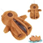 Hthed - trousse a crayons en peluche capybara, mignonne capybara bote a crayons en peluche, cartoon ...