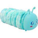 Hthed - trousse a crayons en peluche, motif chenille mignon, grande capacit, trousse de rangement pour ...