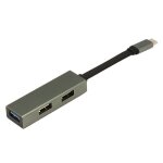Hub 4 - en - 1 usb type - c vers usb2. 0x2 + type - c pd, adaptateur multiport usb3. 0 5gbps pour ordinateur ...