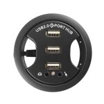 Hub multiport usb 2. 0 de type c avec adaptateur d'alimentation 5v / 2a, pour le bureau, avec casque ...