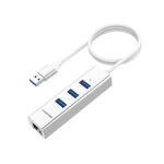 Hub usb 3. 0 a 3 ports avec adaptateur lan rj45, r�seau ethernet gigabit, compatible avec les ordinateurs ...