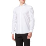 Hugo hommes erondo chemise extra slim fit en popeline de coton a col italien