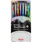 Hybrid dual metallic, pochette de 7 rollers encre gel mtallique pastel k110