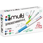 Ihdih - osama - stylo 4 couleur, set 12 units assorties, encre bleu, rouge, vert et noir - stylo bille ...