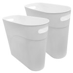Ijhgv - corbeille a papier - en plastique - 10 l - pour salle de bain, poudre, chambre, salon, bureau ...