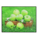 Impression claire, art mural moderne avec plantes el�gantes, avec cadre en bois, image d'art color� pour ...