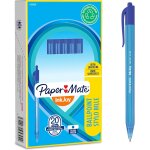Inkjoy 100rt stylo bille rtractable pointe moyenne (1, 0 mm) bleue lot de 20