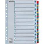 Intercalaires a4 31, touches et bande perfore renforces en mylar, carton rsistant, bleu, 31 onglets ...