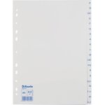 Intercalaires a4 touches a - z, bleu & blanc, onglets renforc��s en plastique r��sistant avec table des ...