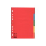 Intercalaire en carton a 5 positions format a4 couleurs vives esselte
