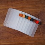 Intercalaires de classeur a5, a6, a7, intercalaires verticaux, intercalaires horizontaux, 6 trous perfors ...