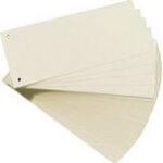 Intercalaires, pour format a4, carton dur rc, blanc