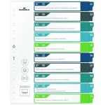 Intercalaires imprimables translucides a4 + 10 onglets - multicolore - 1 pi��ce