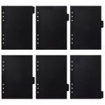 Intercalaires a index - matriau pp durable, lot de 6, 22 x 15 cm, colors, parfaits pour organiser cahiers ...