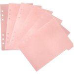 Intercalaires indexbinder - lot de 6, rose, mat�riau pp durable, 21 x 15, 8 cm, parfaits pour organiser ...