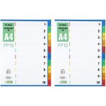 Intercalaires en polypropyl��ne pour classeur a4 pp10 avec 10 intercalaires en polypropyl��ne avec chiffres ...