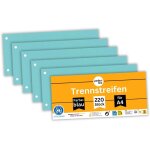 Intercalaires recycls, lot de 220, bleu, perfors - certifis ange bleu, pour format a4, fabriqus en ...